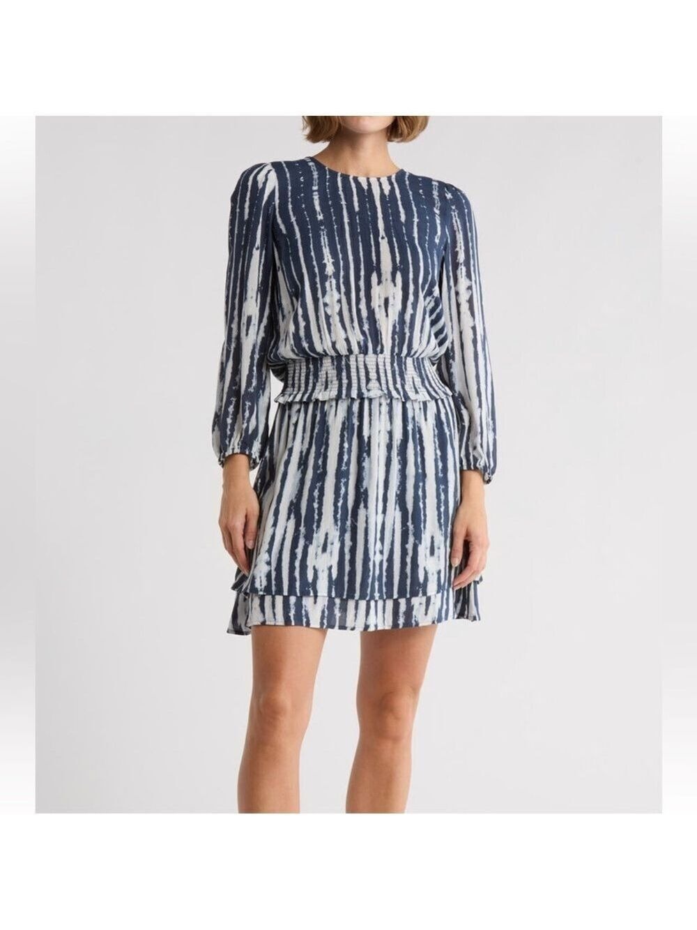 Rails Inez Dress Long Sleeve Fit Flare XS
